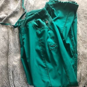 HUNTER GREEN scrub pants